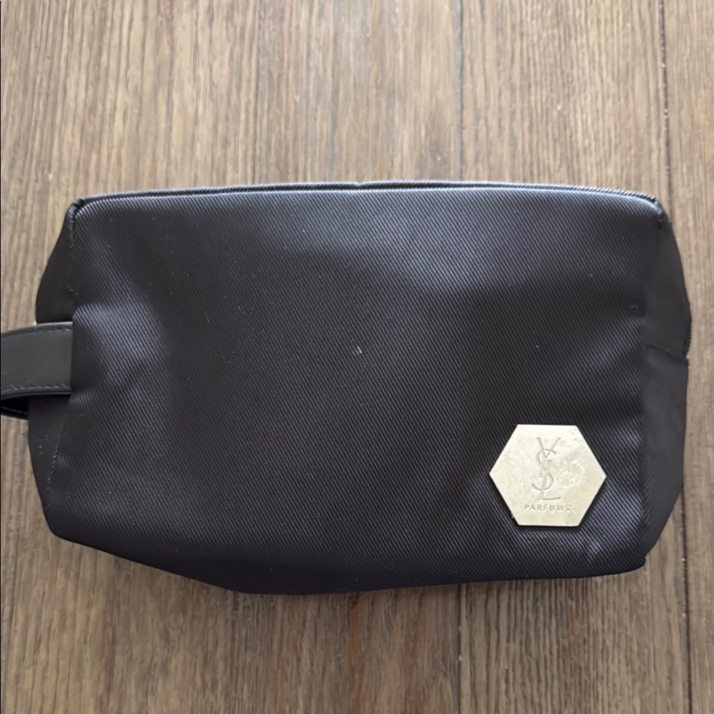 Yves Saint Laurent Black Toiletry Bag with Sleek Design
